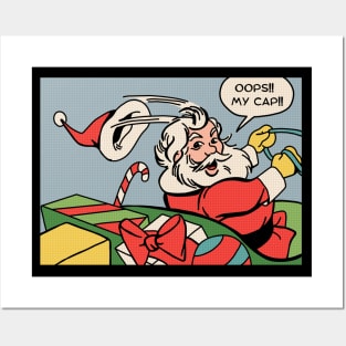 Santa Lost His Cap Posters and Art